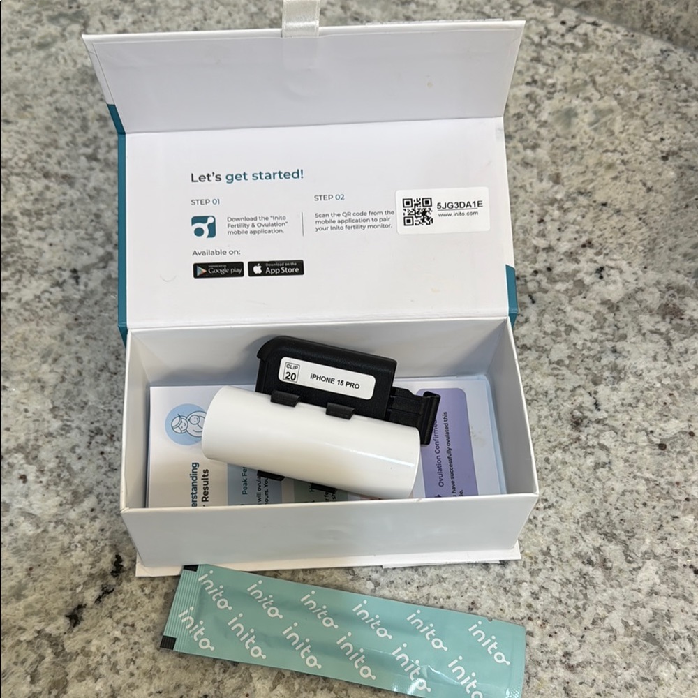Inito Fertility Monitor iPhone 15 Pro